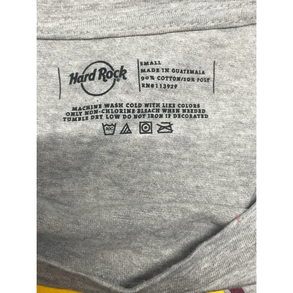 Womens size S Gray Hard Rock Cafe London Knotted T-shirt Casual 90s Retro